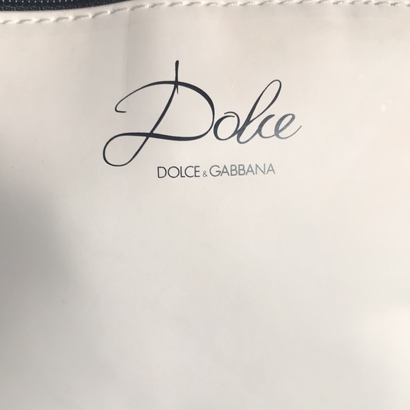 🚨B2G1 DOLCE & GABBANA Ivory Black Makeup Bag - Picture 2 of 6